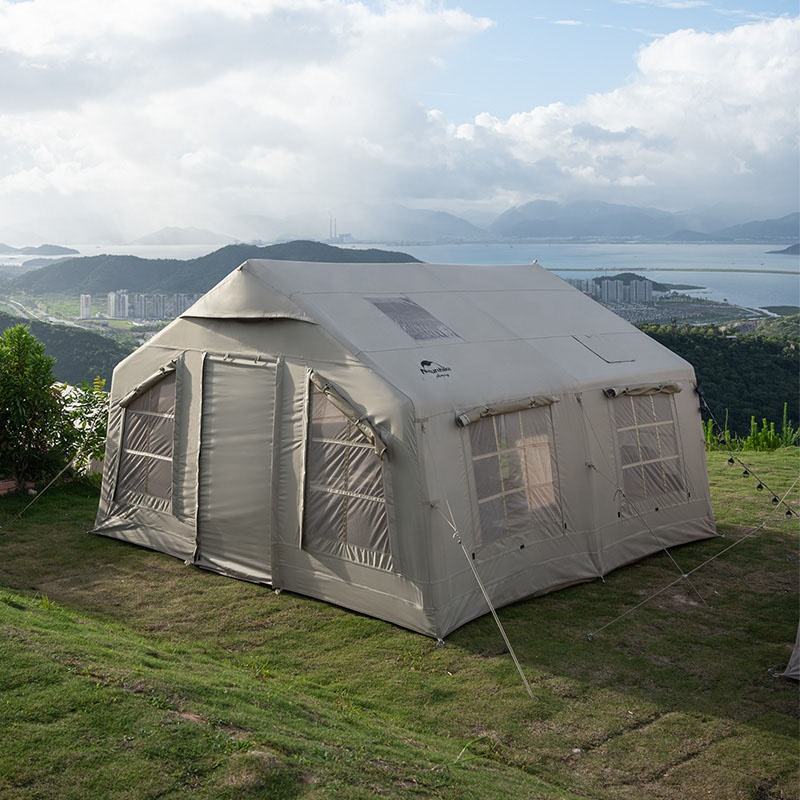 naturehike屋外のグランピングキャンプキャビンのテントは空気13.2膨脹