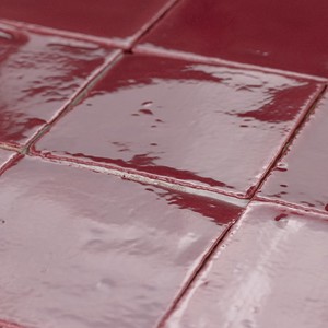 Piastrelle in Ceramica Vitri Rosse 10x10, Mosaico Quadrato per Decorazione Pareti e Pavimenti - Product Image 4