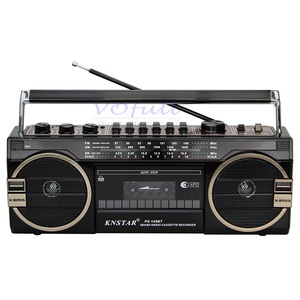 Nouvelle <span class=keywords><strong>radio</strong></span> portable rétro 4 bandes avec enregistreur, écouteurs et lecteur de cassettes <span class=keywords><strong>CD</strong></span> - Product Image 1