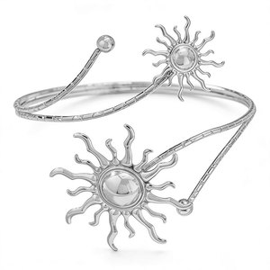 Women's European American Unique Niche Fashion Sunflower <b>Arm</b> <b>Cuff</b> Light Luxury Exaggerated High End Sun Versatile Jewelry - Product Image 3