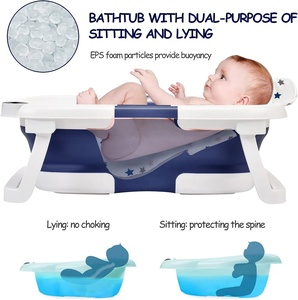 Baignoires pliables pour tout-petits en matériau écologique, ensemble de <span class=keywords><strong>baignoire</strong></span> pour bébé, <span class=keywords><strong>baignoire</strong></span> pliable pour un rangement facile dans le <span class=keywords><strong>coffre</strong></span> - Product Image 2