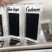 Extensions de cils en cachemire volume QC, fournisseur de plateaux de cils PBT doux J B C CC D, logo personnalisé, plateaux de cils premium 03 05 07 0.10