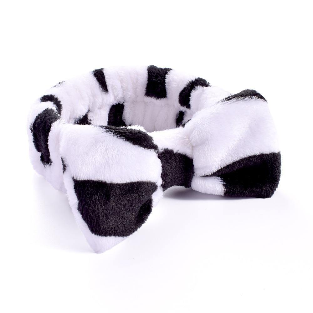 Diadema con lazo blanco 30cow