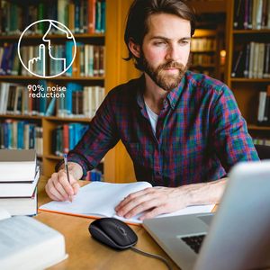 Bán buôn Logitech M110 có dây USB chuột im lặng nút thoải mái đầy đủ kích thước sử dụng thiết kế cho văn phòng làm việc - Product Image 3