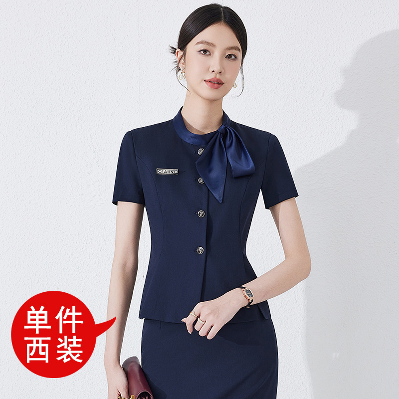 Dark blue suit