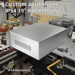 Armoire réseau en aluminium extrudé sur mesure de haute qualité, IP54, sablée, 1U/2U/3U/4U, châssis de montage en rack 19 pouces, marque Hongfa, Chine - Product Image 2