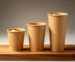 Gobelets à café en kraft brun de 8 oz, gobelets en papier jetables résistants pour café, thé, chocolat, eau - Product Image 1