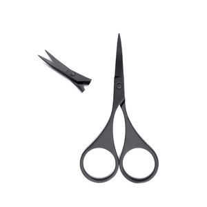 Chuyên nghiệp tốt thép không gỉ cong lưỡi kéo cho tóc cắt tỉa lông mày mũi tóc lông mi gốm xử lưỡi-công cụ làm đẹp - Product Image 6