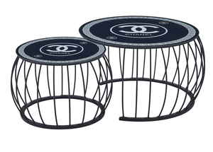 Tavolino da Caffè Moderno di Lusso con Base <span class=keywords><strong>in</strong></span> Ferro Dorato, Piano <span class=keywords><strong>in</strong></span> Vetro e Luci LED, Disponibile <span class=keywords><strong>in</strong></span> <span class=keywords><strong>Marmo</strong></span> Bianco o Nero - Product Image 4