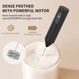 Espumador de Leche Recargable de 3 Velocidades, Batidor de Bebidas Manual, Varilla Mezcladora Portátil para Café, Lattes, Cappuccino - Product Image 6