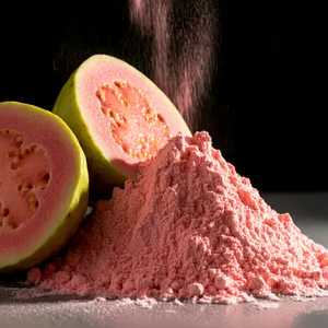 Poudre de fruit de goyave, extrait végétal, particules fines, ingrédient botanique, séché par pulvérisation pour l'alimentation, la santé, les cosmétiques et l'usage industriel - Product Image 1