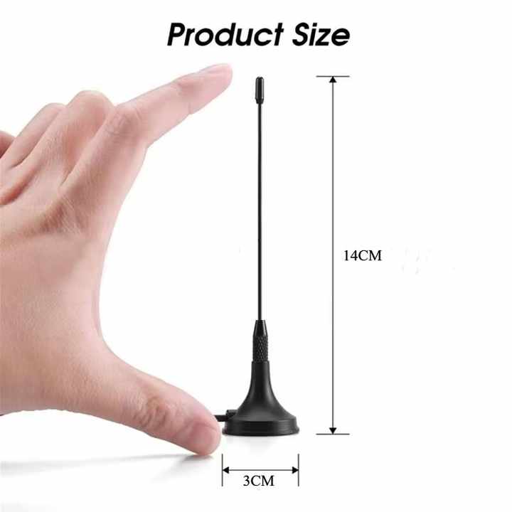 DVBT HDTV Indoor Antenna Mini SetTop Box Sucker Aerial High Gain 5dBi