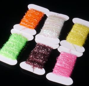 يطير الصيد بهرج الشنيل كريستال فلاش خط التلاعب الطعم صنع متنوعة يطير ربط خيوط الذباب المواد - Product Image 1