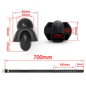 Gag buccal amovible en silicone avec boules d'expansion orale Jouets érotiques pour hommes et femmes pour équipement de bondage - Product Image 3