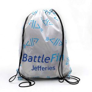 Custom Nylon Waterproof <b>Drawstring</b> <b>Backpack</b> Promotional Polyester <b>Drawstring</b> Bag - Product Image 2