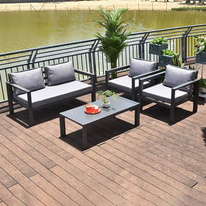Ensemble <span class=keywords><strong>de</strong></span> canapés <span class=keywords><strong>de</strong></span> <span class=keywords><strong>jardin</strong></span> en <span class=keywords><strong>aluminium</strong></span> <span class=keywords><strong>de</strong></span> luxe moderne, mobilier d'extérieur imperméable pour appartement, cour, patio, hôtel, villa, <span class=keywords><strong>jardin</strong></span> - Product Image 4