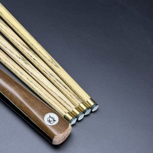 Taco de billar de madera maciza de 145 cm en 1 pieza con culata de cocobolo, duradero para juegos de snooker y billar de bola 8. - Product Image 2
