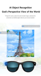 <span class=keywords><strong>Gafas</strong></span> inteligentes Ai M88 con traductor de reconocimiento de objetos inteligente Reproducción de música Bt Llamadas <span class=keywords><strong>Gafas</strong></span> inteligentes de píxeles altos con cámara - Product Image 2