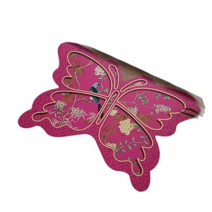 Alfombra de baño con forma de mariposa, diseño floral rojo, antideslizante, absorbente, para baño, entrada, dormitorio, cocina, estudio - Product Image 5