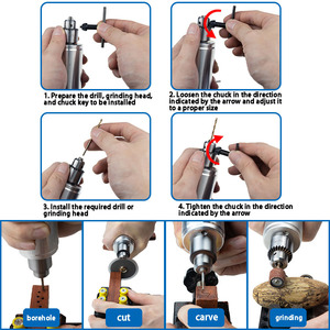 NEOBRISKEN Charging Speed Regulating Small Handheld Rechargeable Straight Mill N054 Angle Adaptator Woo - Product Image 4