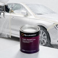 Ruijing Revêtement Liquide Acrylique Anti-Rayures, Couche de Film Protectrice Robuste 1K Argent, Application par Pulvérisation, Protection Quotidienne des Carrosseries Contre les Légères Rayures