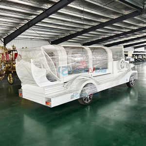 2025 Luxury Funeral Limousine Classic Hearse Car Popular Nigerian Style Electric Hearse Funeral Hearse Trailer for Sale - Product Image 2