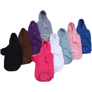 Wholesale Cotton Custom Dog Clothes Colorful Blank Dog Hoodie Sweater