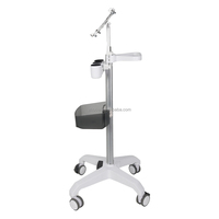 Chariot de scanner dentaire sans fil portable HGIH en alliage d'aluminium de haute qualité, 4 roulettes, multifonction, design moderne
