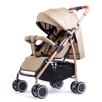 Poussette double de voyage légère de haute qualité pour les tout-petits