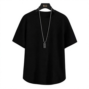 เสื้อยืดลำลองผู้ชาย/ผู้หญิง ลายวาฟเฟิลสีดำ โลโก้ด้านหน้า ผ้าฝ้าย 100% กันยับ ระบายอากาศได้ดี เป็นมิตรกับสิ่งแวดล้อม รุ่นปี 2024 - Product Image 1