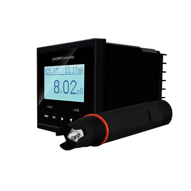 Online Automatic PH ORP Transmitter RS485 Water Quality Monitor PH Probe Sensor Controller for Industrial Water Treatment
