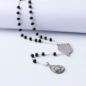 <span class=keywords><strong>Collana</strong></span> <span class=keywords><strong>Rosario</strong></span> Musulmana Islamica con Perline Arcobaleno e Ciondolo Allah in <span class=keywords><strong>Acciaio</strong></span> Inossidabile - Product Image 3