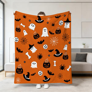Mantas de Franela Suaves Personalizadas al por Mayor de Fábrica, Mantas de Alta Calidad para Halloween, para Cama, Sofá y Viajes - Product Image 3