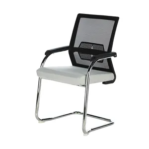 Chaise de bureau moderne ergonomique en maille chromée pour salle de réunion, vente d'usine