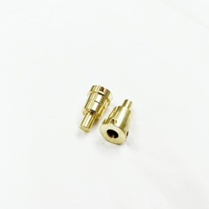 맞춤형 선반 가공 황동 구리 부품 여성 남성 스크류 너트 cnc 황동 가공 부품 - Product Image 1