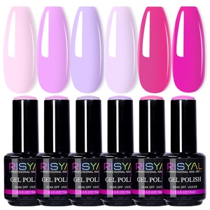 RISYAL ยาทาเล็บเจลสีพื้นแบบไม่ซ้ำกัน 15 มล. รุ่นใหม่สีม่วง รุ่น RL2316 ได้รับการรับรองจาก Zhejiang G Makeup - Product Image 4