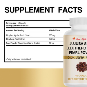 Cápsulas de Extracto de Semilla de Jujuba y Raíz de Eleuterio con Polvo de Perla - Suplemento Herbal Nutritivo para un Sueño Reparador y una Mente Tranquila - Product Image 3