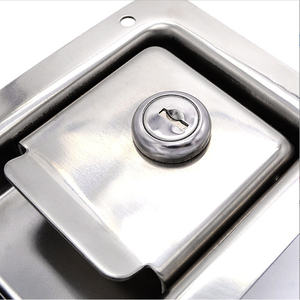 Serratura a pannello a doppia porta a pressione XK104/XK104S in acciaio inossidabile 304, senza chiave, finitura a specchio, per cassetta degli attrezzi per veicoli speciali - Product Image 2