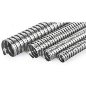 Tube ondulé de protection de fil d'acier galvanisé assez résistant 3/4 ''tuyau flexible de conduit en métal - Product Image 3