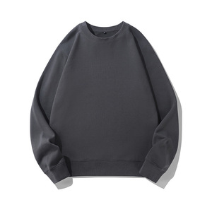 Sweat-shirt à col rond épais pour homme, coupe ample, en tissu éponge anti-boulochage, pour l'automne et l'hiver, vêtements de loisirs - Product Image 2