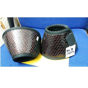 Tốt nhất người bán Chất lượng cao cá sấu in Neoprene Horse Bell Boots với biểu tượng tùy chỉnh bền bệnh nhân cao su chuông - Product Image 1