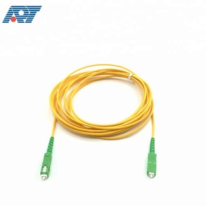 Cordon de raccordement SC/APC à <span class=keywords><strong>fibre</strong></span> optique 3M G652D personnalisé réseau 4G 3.0mm SM Simplex FTTH câble PVC LSZH APT APT-P05 garantie de 5 ans - Product Image 3