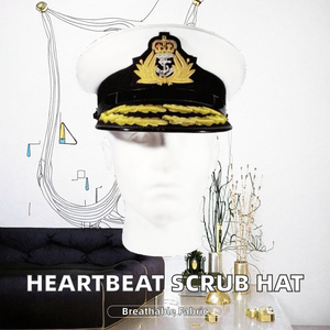 Gorro Quirúrgico con Botones para Enfermeras y Doctores, Tejido Transpirable de Algodón Ajustable Unisex para Exteriores - Product Image 2