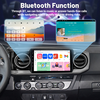 Autoradio Android 13 avec écran tactile IPS de 10 pouces, GPS Navi, CarPlay sans fil, Android Auto pour Toyota Tacoma 2016-2021