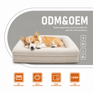 Custom Fabric Orthopedic Memory Foam Dog Bed With Removable Cover Waterproof <strong>Liner</strong> OEM ODM <strong>Pet</strong> Bed Manufacturer for Brands - Product Image 1