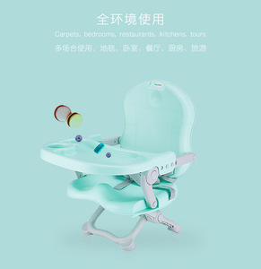 Mesa de comedor y silla plegable de plástico de dibujos animados para niños, Muebles de bebé portátiles sin instalación para sala de estar - Product Image 4