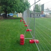Barrière de clôture temporaire en maille conforme aux normes australiennes 2100x2400mm, cadre HDG, pieds à remplir d'eau, qualité professionnelle pour la location