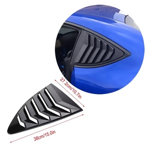 For GT86 for BRZ Body Part Gloss Black ABS <b>Plastic</b> Air Windshield Vent Cover Car Side Window - Product Image 1