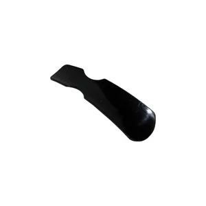 Italian High Quality Branded 10.8 Cm Black Color Small Plastic Shoe Horn For Shoe Care Travel Kits