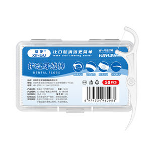 Distributeur de fil dentaire portable avec conception ergonomique et 50 bâtons de fil interdentaire avec logo personnalisé - Product Image 3